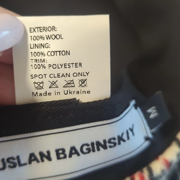 Ruslan baginskiy red white and black baker boy hat - Picture 6 of 6